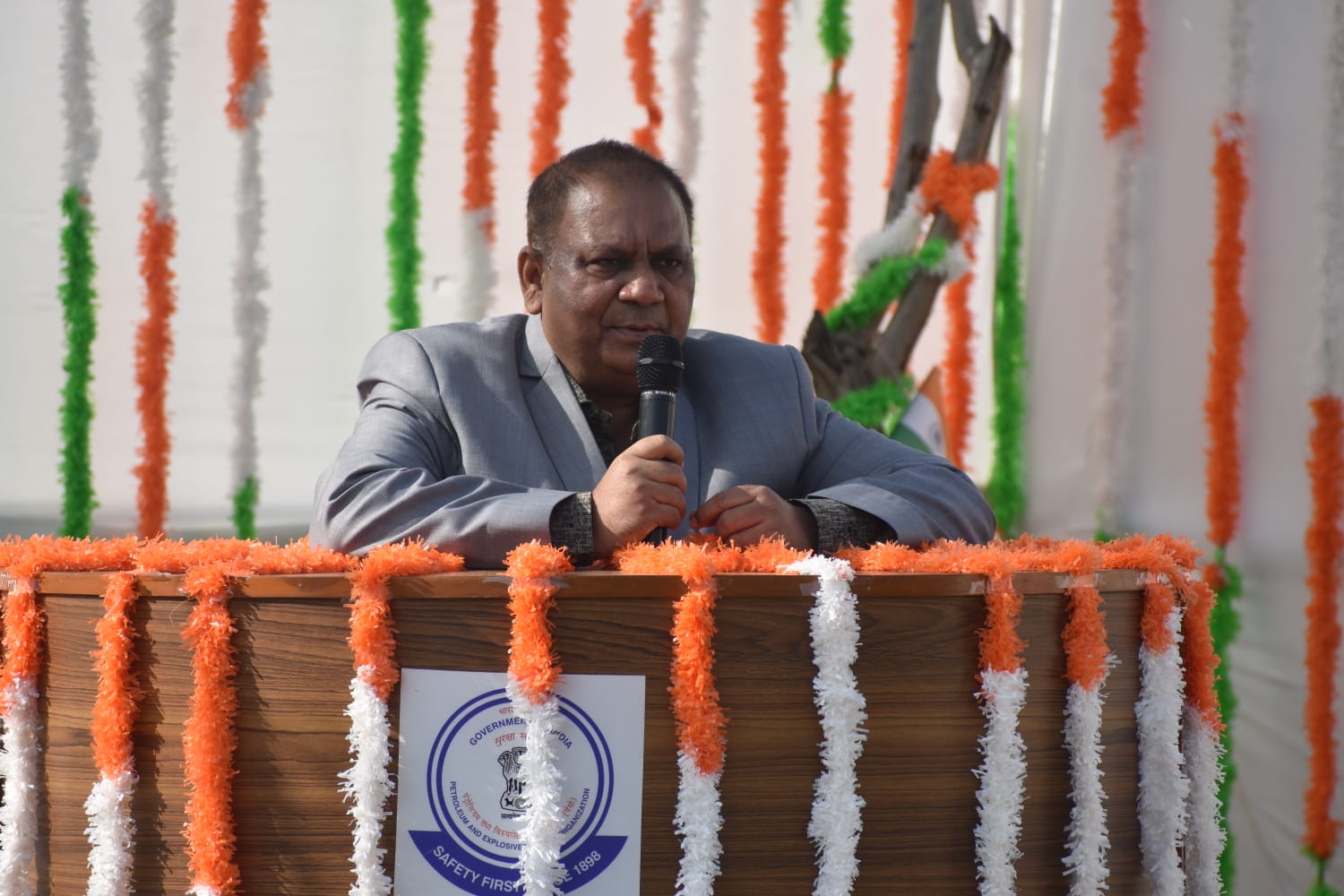 Shri P Kumar, CCE addressing on the occasion of Republic Day Celebrations